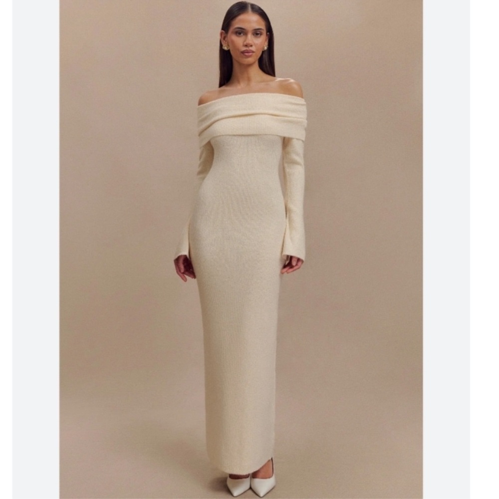 NWT Meshki Katherine Dress - Cream